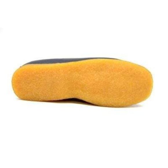 British Walkers Apollo Men's Navy Blue Leather and Suede Crepe Sole Slip on Boot - Picture 5 of 8